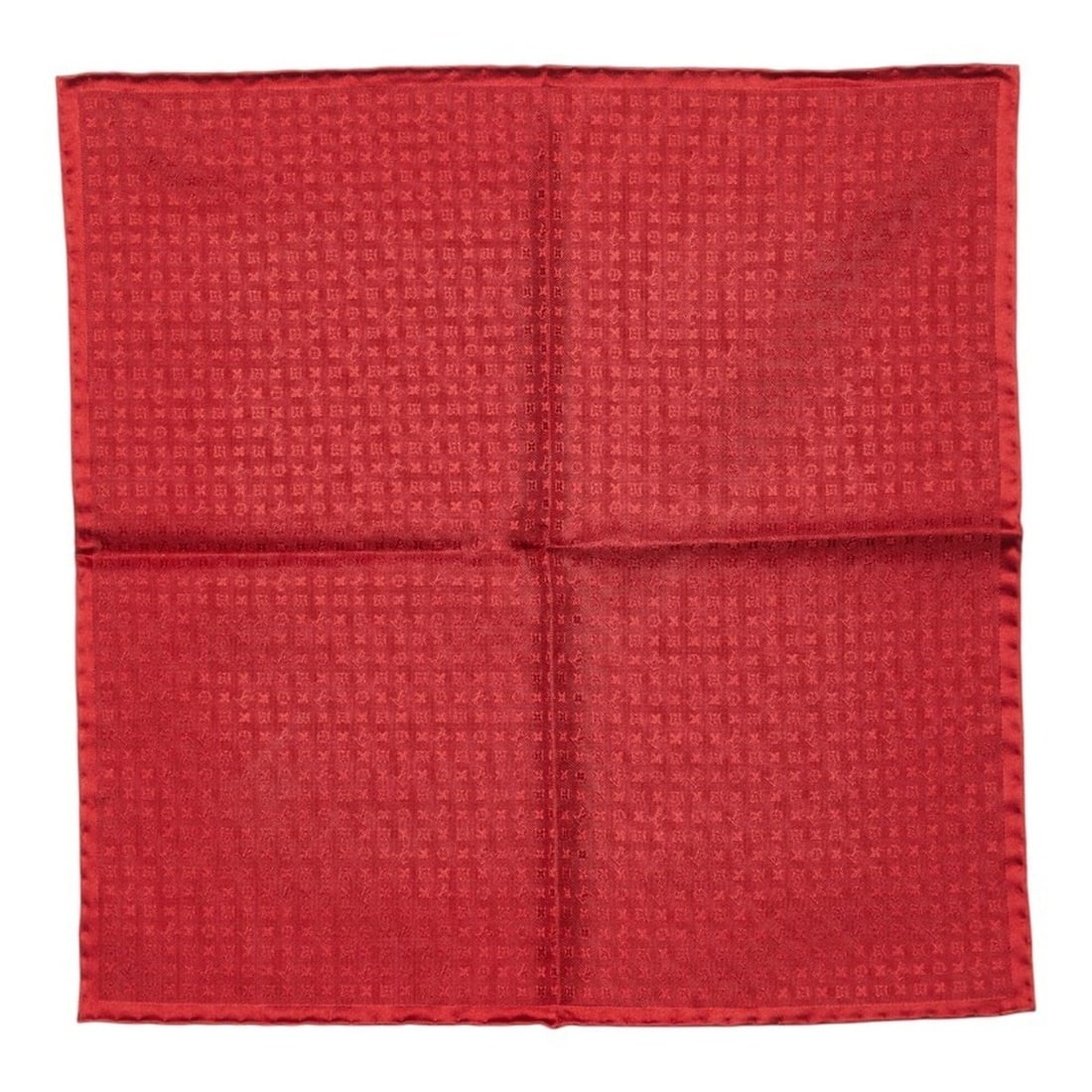 Louis Vuitton Monogram Handkerchief M70223 Red Silk Women's LOUIS VUITTON: --- Catalog ---Category: SizeSize (LxW): 32cm x 32cm / 12.59'' x 12.59''Category: DesignType: HandkerchiefColor: Red colorGender: WomenMaterial: Silk Category: GeneralLine: MonogramBrand: Louis