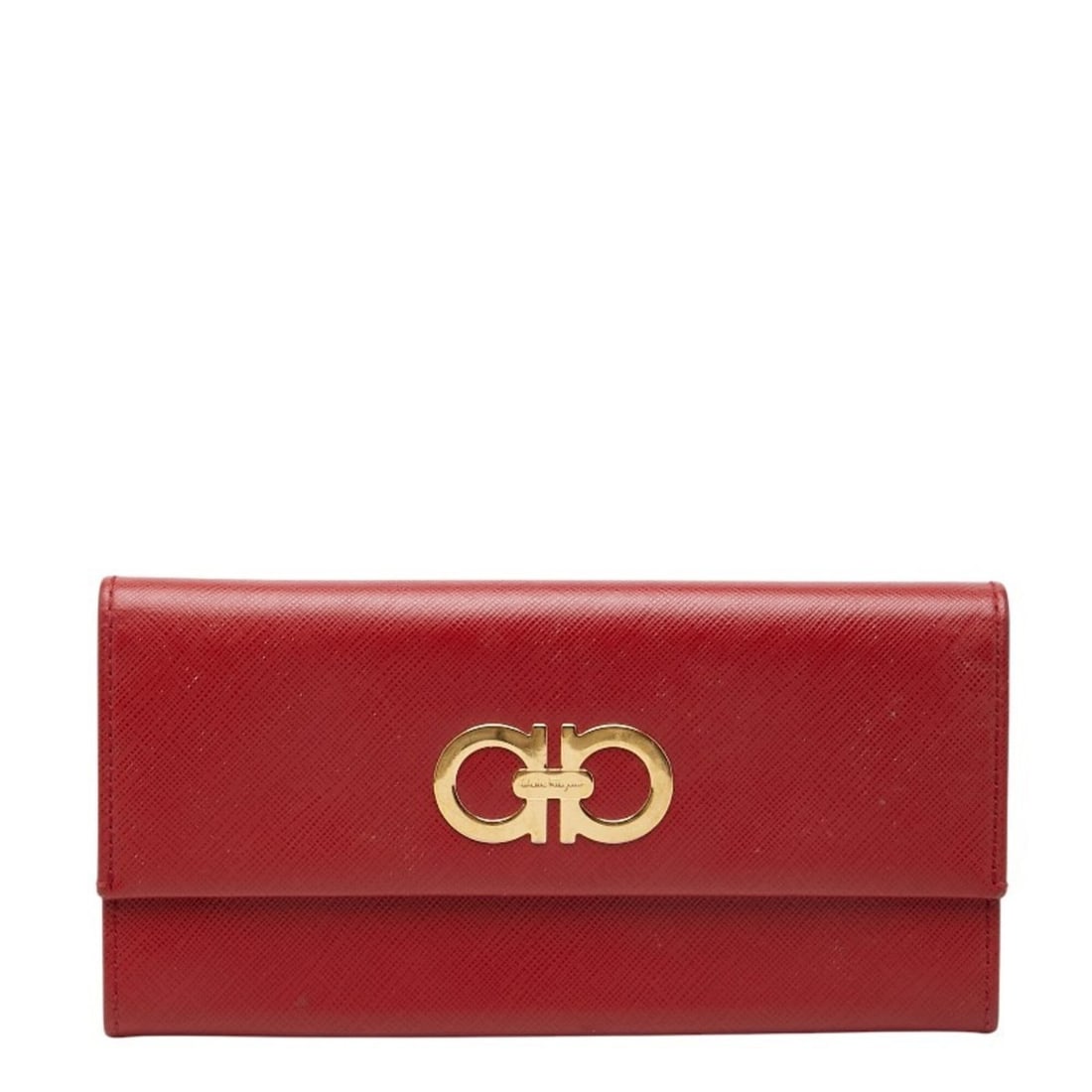 Salvatore Ferragamo Gancini Bi-fold Long Wallet, Red Leather, Women's: --- Catalog ---Category: SizeSize (HxWxD): 9.5cm x 19cm x 2cm / 3.74'' x 7.48'' x 0.78''Category: DesignType: Long wallet (bi-fold)Color: Red colorGender: WomenMaterial: Leather Category: GeneralLine: