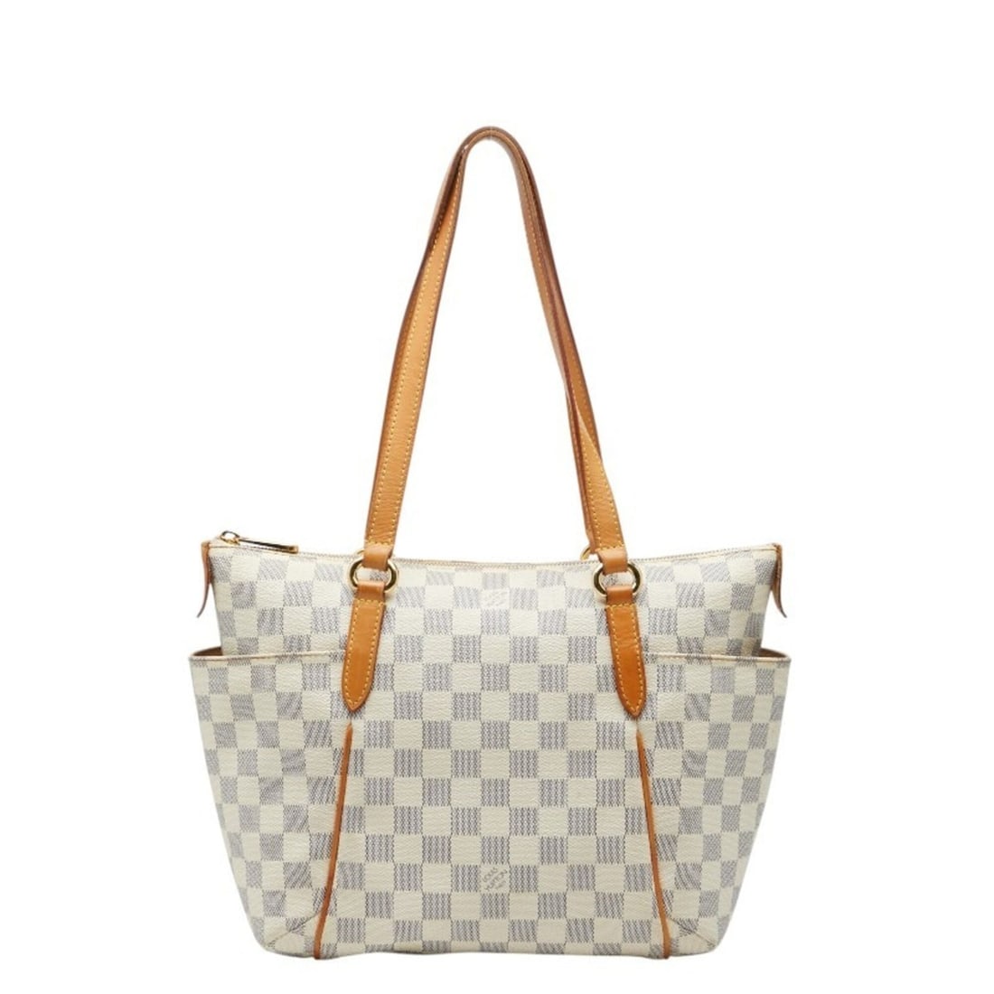 Louis Vuitton Damier Azur Totally PM Tote Bag N51261 White Leather Women's LOUIS VUITTON: --- Catalog ---Category: SizeHandle Drop: 22.00cm / 8.66''Size (HxWxD): 23.5cm x 28cm x 11cm / 9.25'' x 11.02'' x 4.33''Category: DesignType: Tote bagColor: WhiteGender: WomenClosure: ZipperMaterial: 