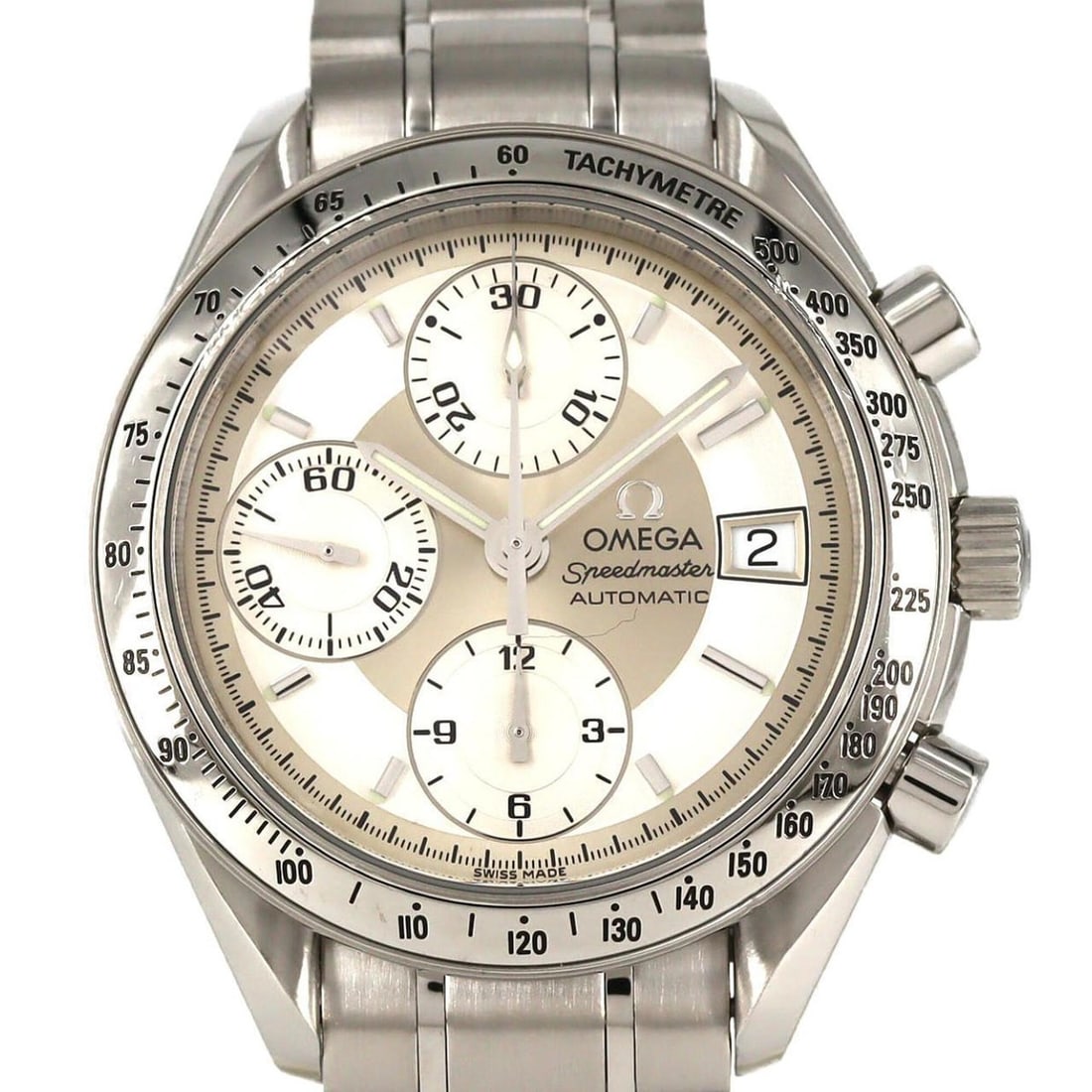 Omega Speedmaster Date 3513.30 Stainless Steel Automatic Watch: --- Catalog ---Category: SizeWrist Size: 16cm / 6.29''Case Diameter: 39mm / 1.54''Category: DesignType: WristwatchGender: MenColor (Dial): SilverMaterial (Band): Stainless steelMaterial (Case): Stainl