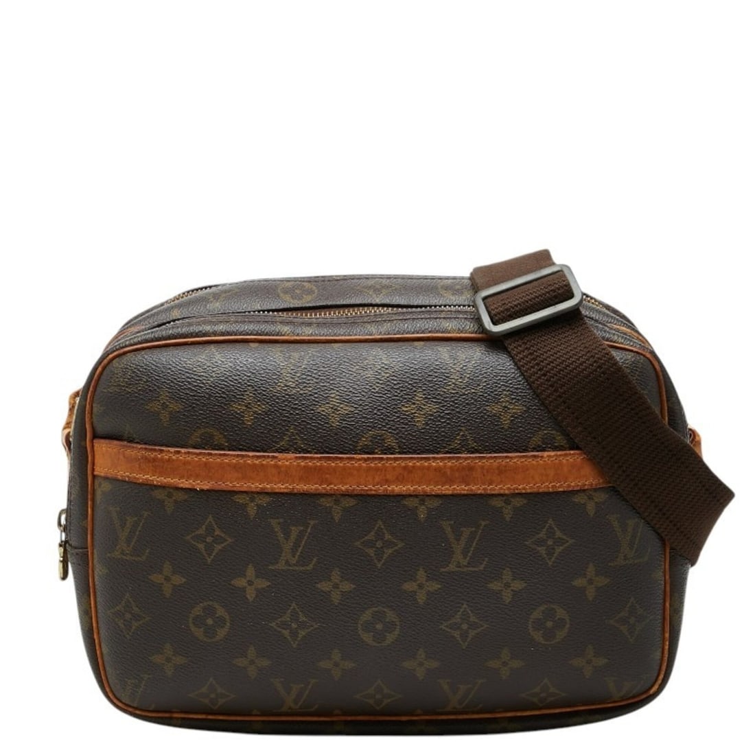 Louis Vuitton Monogram Reporter PM Crossbody Shoulder Bag M45254 Brown Leather Women's LOUIS VUITTON: --- Catalog ---Category: SizeSize (HxWxD): 20cm x 28.5cm x 13cm / 7.87'' x 11.22'' x 5.11''Category: DesignType: Shoulder bagColor: BrownGender: WomenMaterial: PVC , Leather Category: GeneralMPN: M452
