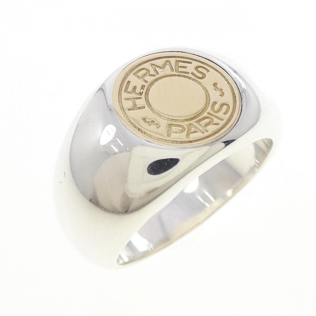 Hermes Hermès Clou de Selle Ring: --- Catalog ---Category: SizeJP Size: 11US Size: 6Category: DesignType: Band ringGender: WomenCategory: GeneralBrand: Hermes--- Item List ---Section: ConditionRanking: Rank A Used - A few traces of us