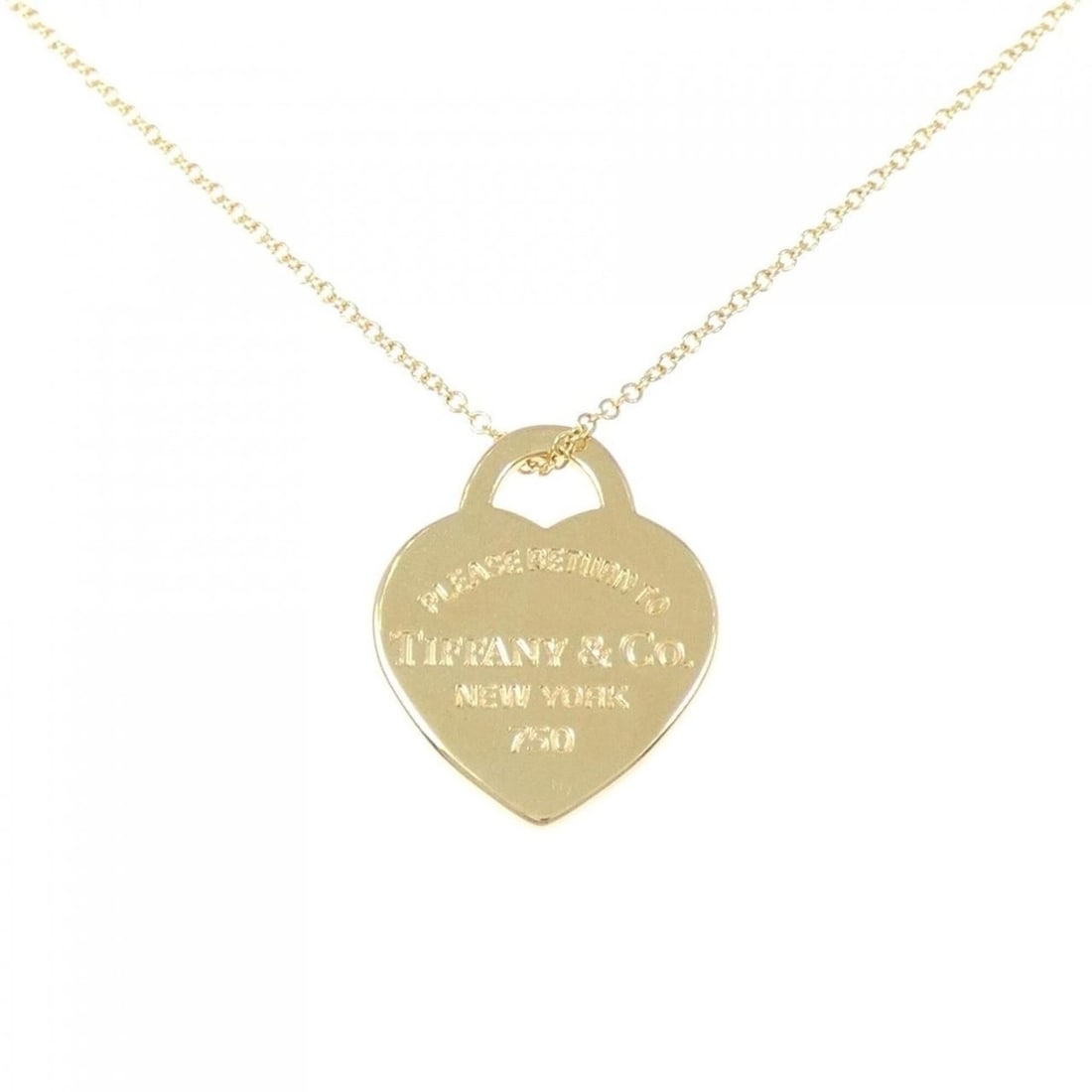 Tiffany & Co. Return to Heart Tag Necklace: --- Catalog ---Category: SizePendant Size: 19.6mm x 15.9mm / 0.77'' x 0.62''Neck Circumference: 45 cm / 17.71''Category: DesignGender: WomenMaterial: Yellow gold (18K)Pendant Type: PendantNecklace
