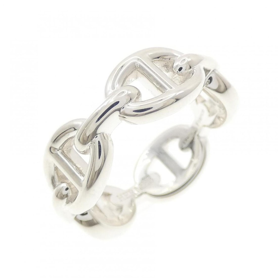 Hermes Hermès Chaine d'Ancre Enchainée Ring: --- Catalog ---Category: SizeJP Size: 11.0US Size: 6Category: DesignType: Band ringGender: WomenMaterial: Silver 925Category: GeneralLine: Chaine d'AncreBrand: Hermes--- Item List ---Section: