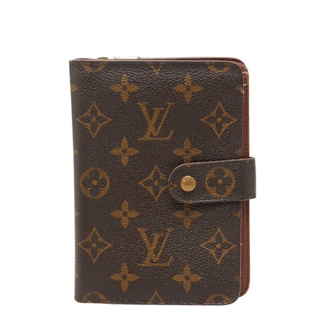 Louis Vuitton Monogram Portefeuille Bi-fold Wallet M61207 Brown Leather Women's LOUIS VUITTON: --- Catalog ---Category: SizeSize (HxWxD): 15.5cm x 11cm x 2cm / 6.1'' x 4.33'' x 0.78''Category: DesignType: Wallet (bi-fold)Color: Brown, MonogramGender: WomenLining: Leather Material: PVC