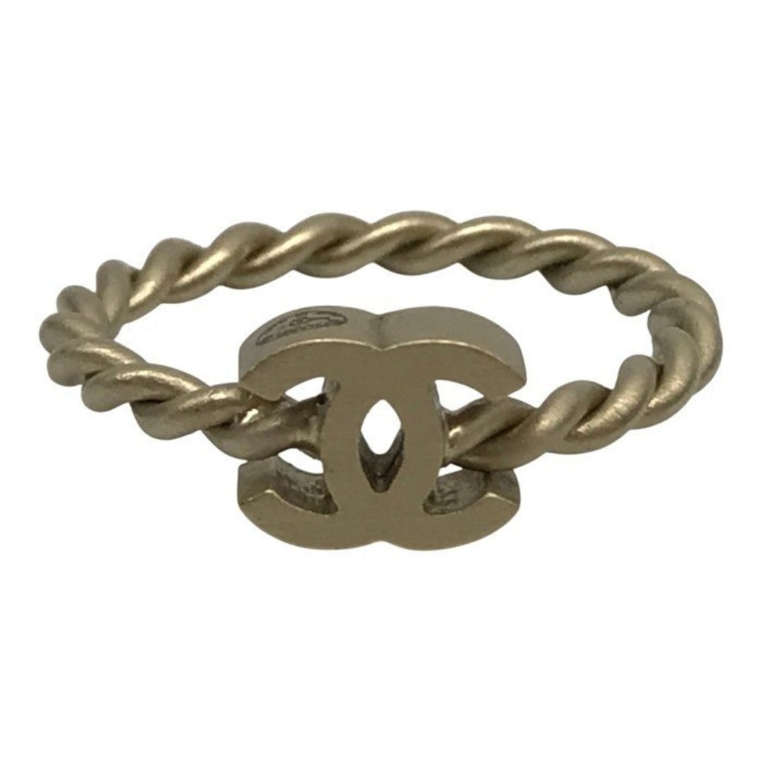 CHANEL Chanel Ring, Women's Coco Mark Twist Gold T1: --- Catalog ---Category: SizeJP Size: 12US Size: 6.5Category: DesignType: Band ringGender: WomenCategory: GeneralBrand: ChanelCountry of Origin: Italy--- Item List ---Section: ConditionRanking: Rank B