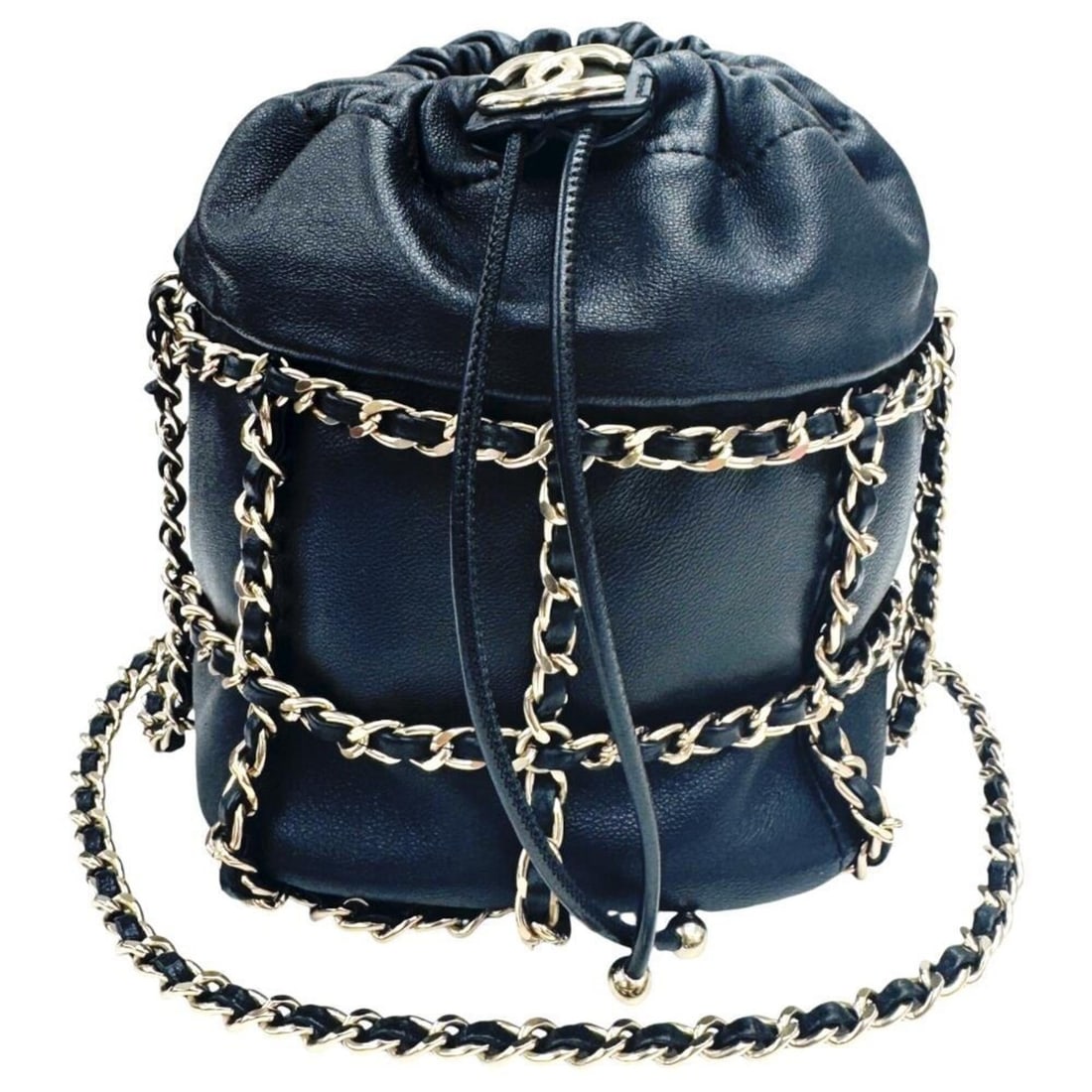 Chanel Coco Mark Shoulder Bag, Lambskin, Women's, Black, AS2313, Chain: --- Catalog ---Category: SizeSize (HxWxD): 20cm x 14cm x 14cm / 7.87'' x 5.51'' x 5.51''Category: DesignType: Shoulder bagColor: BlackGender: WomenMaterial: Leather Leather/Fur Type: LambskinCategory: