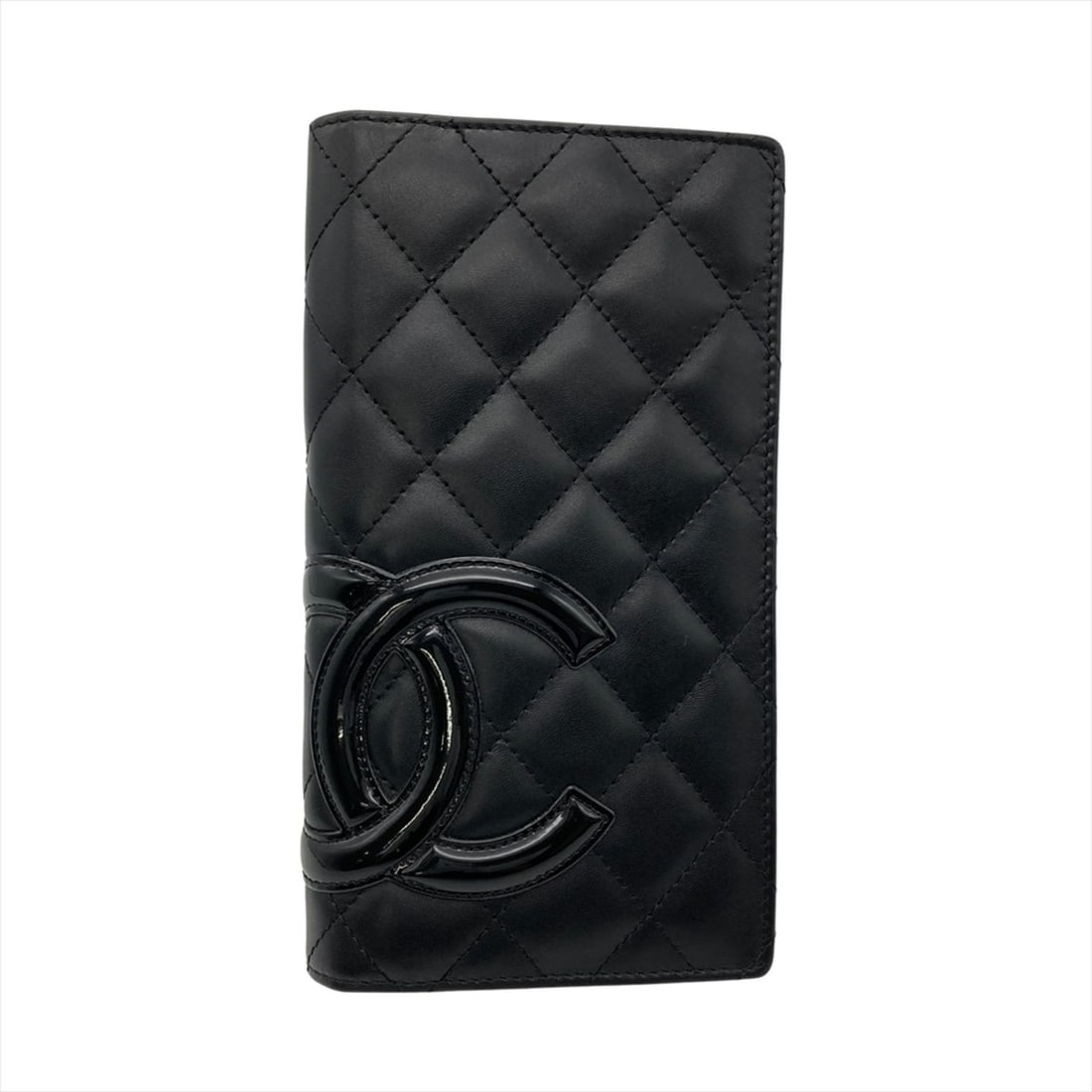Chanel Coco Mark Cambon Line Long Wallet, Lambskin, Black with Silver Hardware, Pink, Serial Number: --- Catalog ---Category: SizeSize (HxWxD): 18.5cm x 10cm x 2.5cm / 7.28'' x 3.93'' x 0.98''Category: DesignType: Long wallet (bi-fold)Color: BlackGender: WomenMaterial: Leather Leather/Fur Type: Lambs