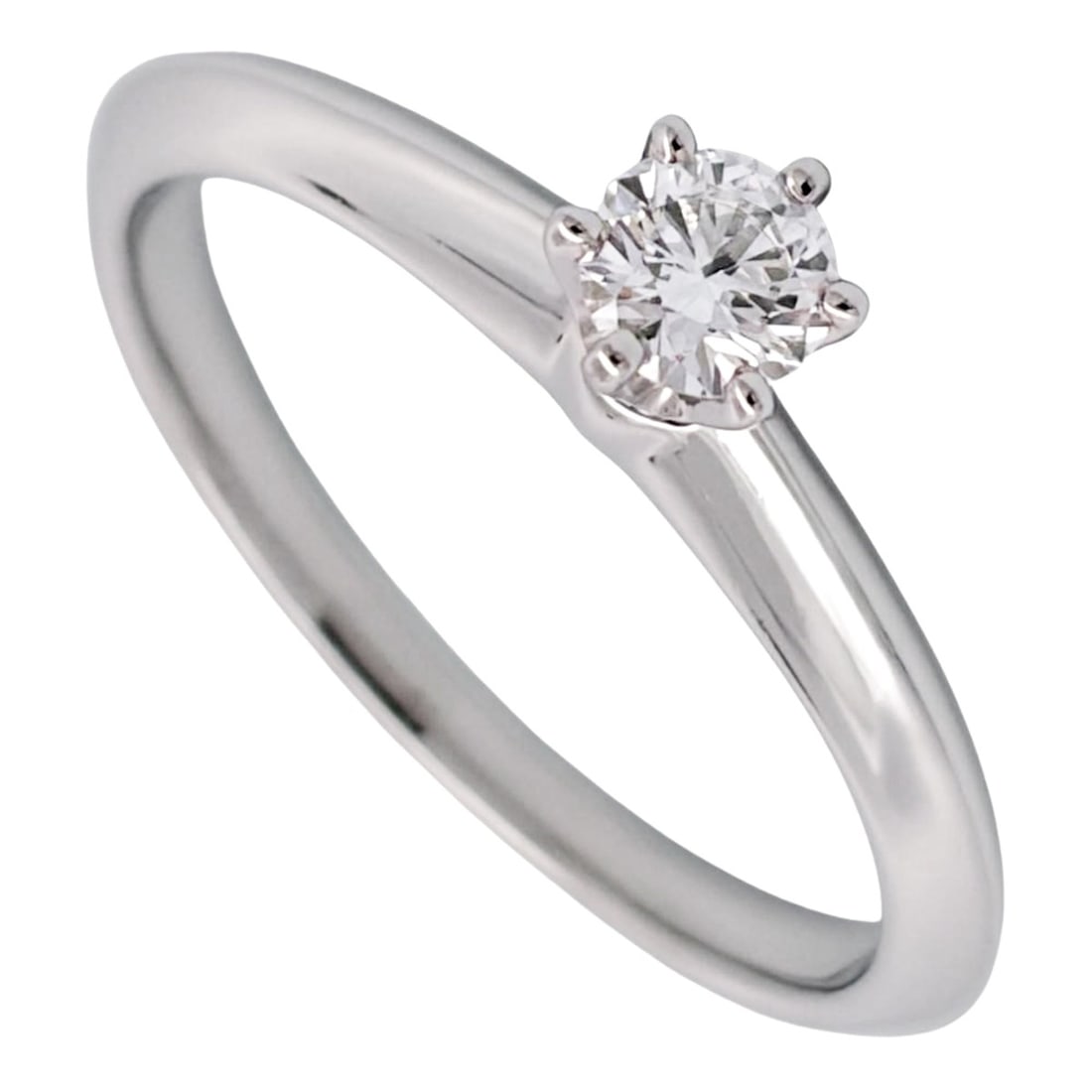 Tiffany & Co. Solitaire Ring, Diamond 0.18ct, Approx. Pt950 Platinum, 3.5g, Women's Ring: --- Catalog ---Category: SizeJP Size: 10US Size: 5.5Category: DesignType: Band ringColor: PlatinumStone: DiamondGender: WomenMaterial: Platinum 950Weight (ct.): 0.18Category: GeneralBrand: Tiffany--- 