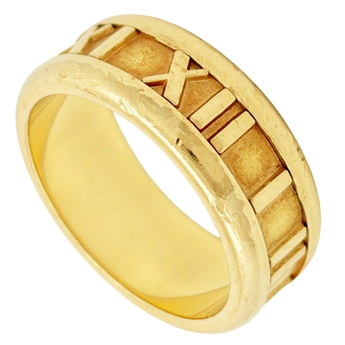 Tiffany & Co. Atlas Ring, approximately 18K Yellow Gold (8.7g), Women's Ring: --- Catalog ---Category: SizeJP Size: 9.5US Size: 5Category: DesignType: Band ringColor: Yellow goldGender: WomenMaterial: Yellow gold (18K)Category: GeneralBrand: TiffanyCountry of Origin: Italy--- I