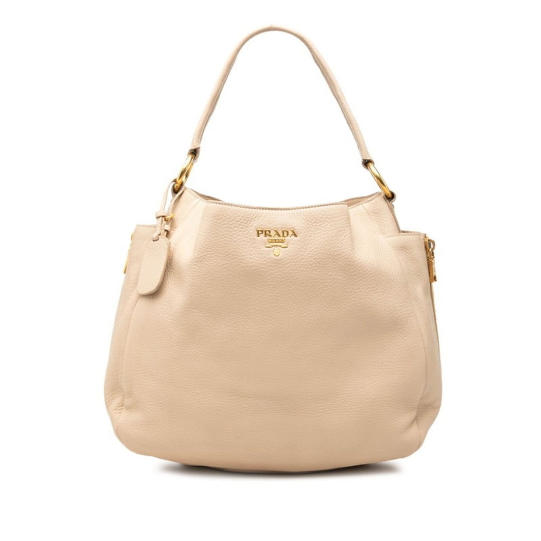 Prada Logo Handbag Tote Bag BR4686 Beige Leather Women's PRADA: --- Catalog ---Category: SizeSize (HxWxD): 30cm x 33cm x 13cm / 11.81'' x 12.99'' x 5.11''Category: DesignType: Handbag, Tote bagColor: BeigeGender: WomenMaterial: Leather Category: GeneralMPN: BR4686