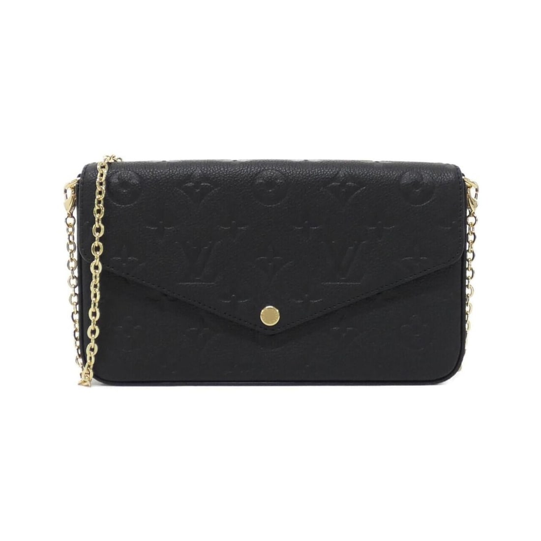 Louis Vuitton Monogram Empreinte Pochette Felicie M82477 Shoulder Bag: --- Catalog ---Category: SizeSize (HxWxD): 12cm x 21cm x 3cm / 4.72'' x 8.26'' x 1.18''Category: DesignType: Shoulder bagColor: BlackGender: WomenMaterial: Leather Leather/Fur Type: Calf