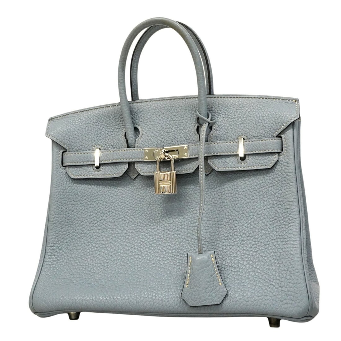 Hermes Birkin 25 Togo Blue Lin Handbag, ?Q Stamp, Women's, P2952423: --- Catalog ---Category: SizeSize (HxWxD): 21cm x 25.5cm x 13.5cm / 8.26'' x 10.03'' x 5.31''Category: DesignType: HandbagColor: Blue linGender: WomenMaterial: Togo leather Hardware Color: SilverCateg