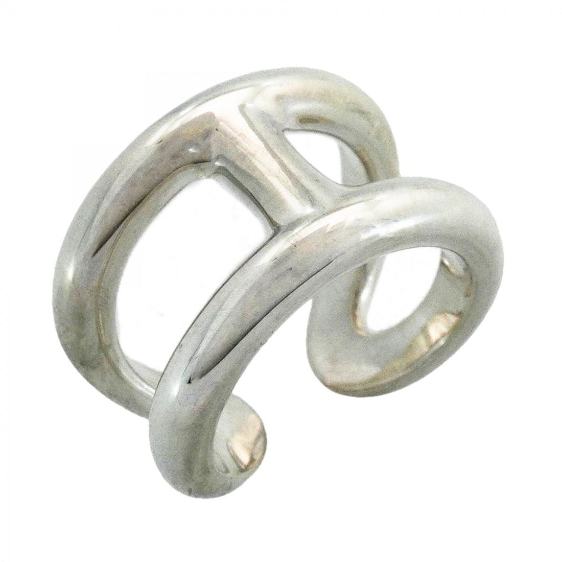 Hermes Osmo's GM Ring, Sterling Silver 925, Size 62, Men's, P2922988: --- Catalog ---Category: SizeUS Size: 10.5Brand Size: 62Category: DesignType: Band ringGender: MenMaterial: Silver 925Category: GeneralBrand: Hermes--- Item List ---Section: ConditionRanking: Rank A U