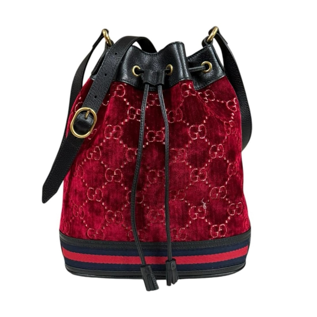 Gucci GG Velvet Shoulder Bag, Handbag, Velvet, 574960, Red, Women's, GUCCI: --- Catalog ---Category: SizeSize (HxWxD): 31cm x 26cm x 12.5cm / 12.2'' x 10.23'' x 4.92''Category: DesignType: Handbag, Shoulder bagColor: Black, Red colorGender: WomenMaterial: Velvet Category: Gen