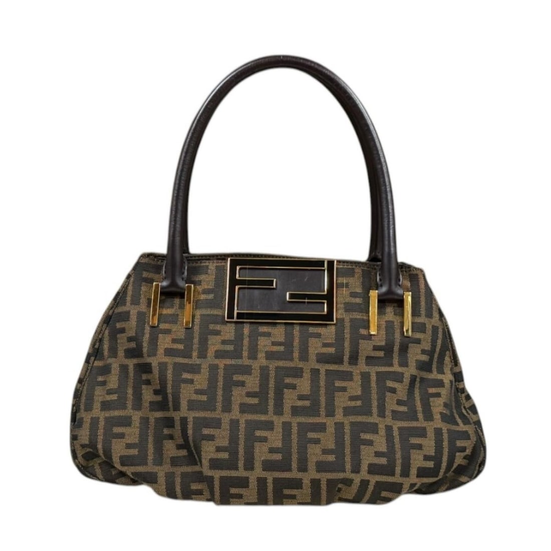 Fendi Mia Zucca Handbag, Canvas 8BR674 Brown, Women's FENDI: --- Catalog ---Category: SizeSize (HxWxD): 24cm x 32cm x 10.5cm / 9.44'' x 12.59'' x 4.13''Category: DesignType: HandbagColor: BrownGender: WomenMaterial: Zucca Category: GeneralMPN: 8BR674Brand: Fend