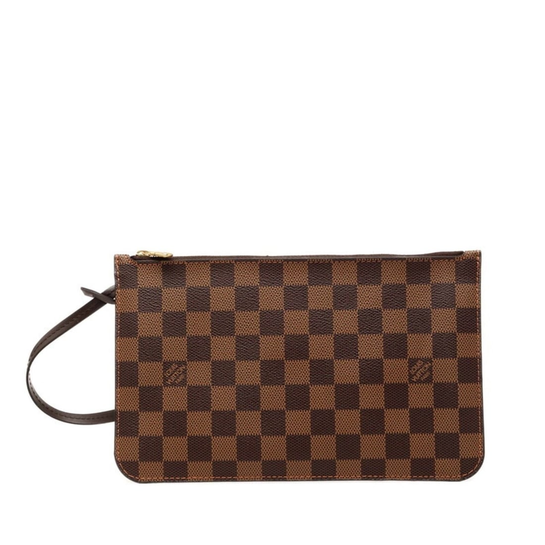 Louis Vuitton Damier Neverfull Handbag with Attached Pouch, N41358, Brown Leather, Women's LOUIS: --- Catalog ---Category: SizeSize (HxWxD): 15cm x 21.5cm x 5.00mm / 5.9'' x 8.46'' x 0.19''Category: DesignType: HandbagColor: BrownGender: WomenClosure: ZipperMaterial: PVC , Leather Category: