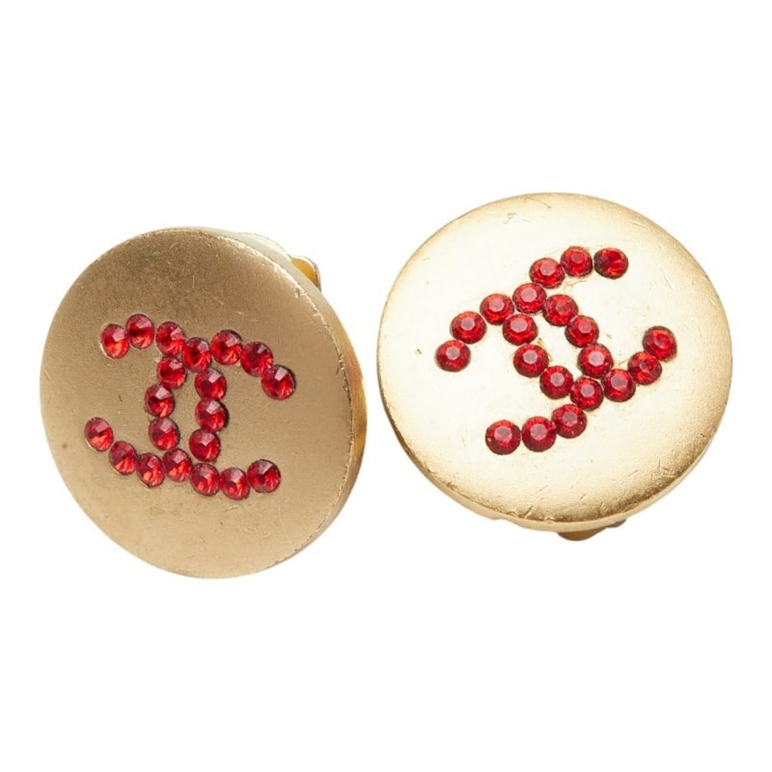 Chanel Coco Mark Earrings 00A Gold Rhinestone Plated GP Women's CHANEL: --- Catalog ---Category: SizeSize (HxWxD): 18.20mm x 18.20mm / 0.72'' x 0.72''Category: DesignType: Clip earringsStone: RhinestoneFinish: Gold platedGender: WomenCategory: GeneralBrand: Chanel---