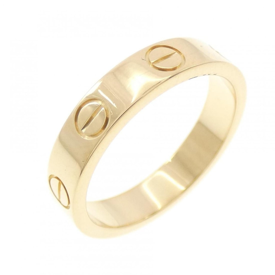 Cartier Mini Love Ring: --- Catalog ---Category: SizeUS Size: 4.5Brand Size: 48Category: DesignType: Band ringGender: WomenMaterial: Yellow gold (18K)Category: GeneralMPN: B4085000Brand: Cartier--- Item List ---Section: