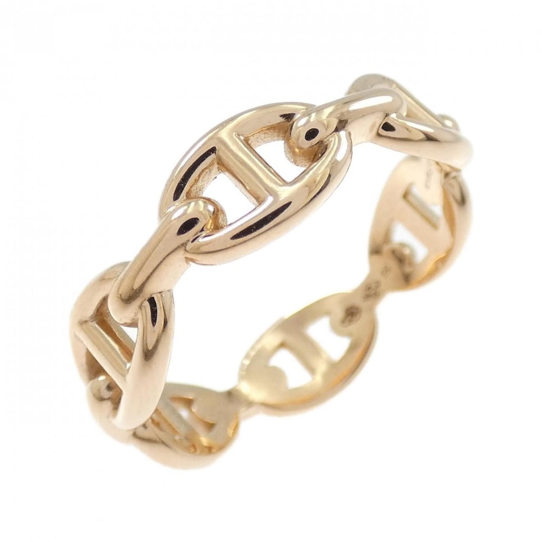 Hermes Hermès Chaine d'Ancre Enchainée Ring: --- Catalog ---Category: SizeUS Size: 8Brand Size: 56Category: DesignType: Band ringGender: Men,WomenMaterial: Pink gold (18K)Category: GeneralMPN: H110025BBrand: Hermes--- Item List ---Section: Condi
