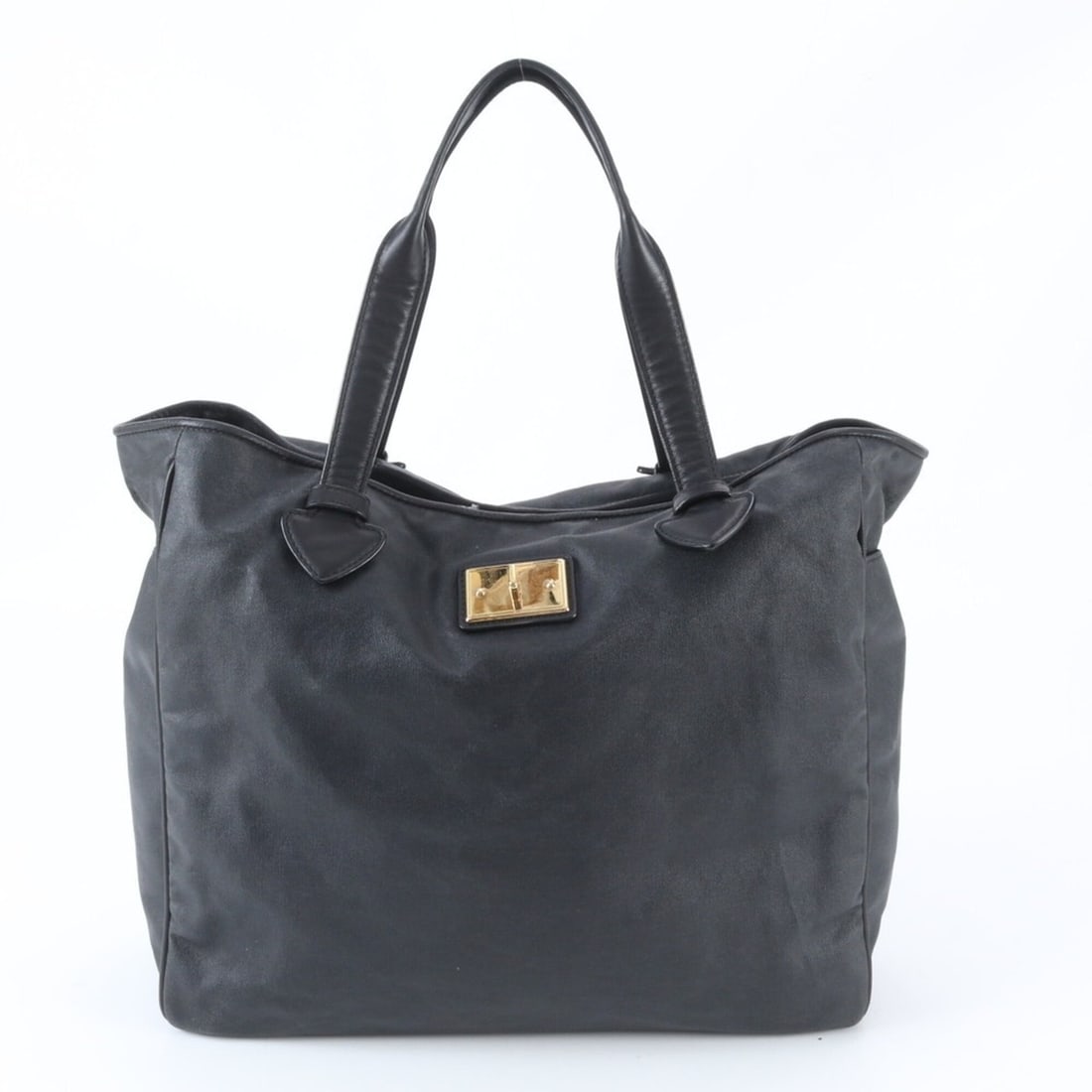 Loewe Leather Tote Handbag Shoulder Bag Black Brand Men's: --- Catalog ---Category: SizeSize (HxWxD): 30cm x 36cm x 14cm / 11.81'' x 14.17'' x 5.51''Category: DesignType: HandbagColor: BlackGender: MenMaterial: Coated canvas , Leather Category: GeneralBrand: