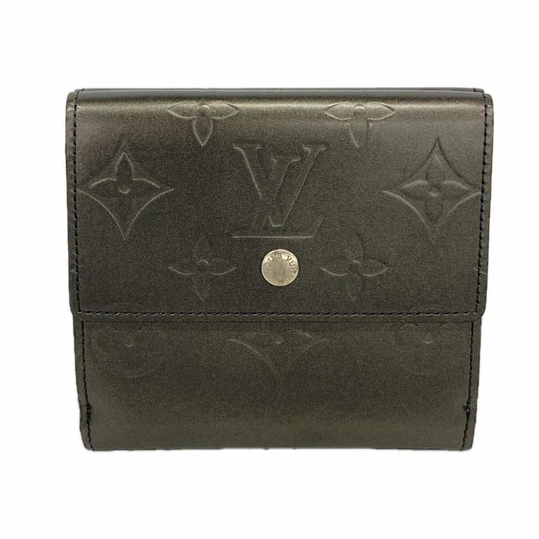 Louis Vuitton Tri-fold Wallet Monogram Mat Portemonnaie Billet Carte Credit M65112 Noir Ladies (1 of 8)