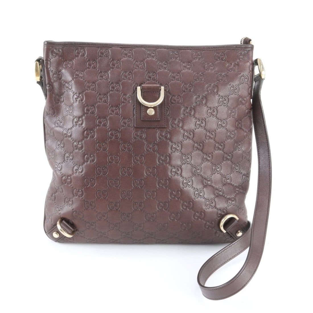 Gucci Guccissima Abbey 131326 Leather Shoulder Bag Messenger Brown Men's: --- Catalog ---Category: SizeSize (HxWxD): 29cm x 30cm x 3cm / 11.41'' x 11.81'' x 1.18''Strap Length: 110cm / 43.3''Category: DesignType: Shoulder bagColor: BrownGender: MenMaterial: Leather Category