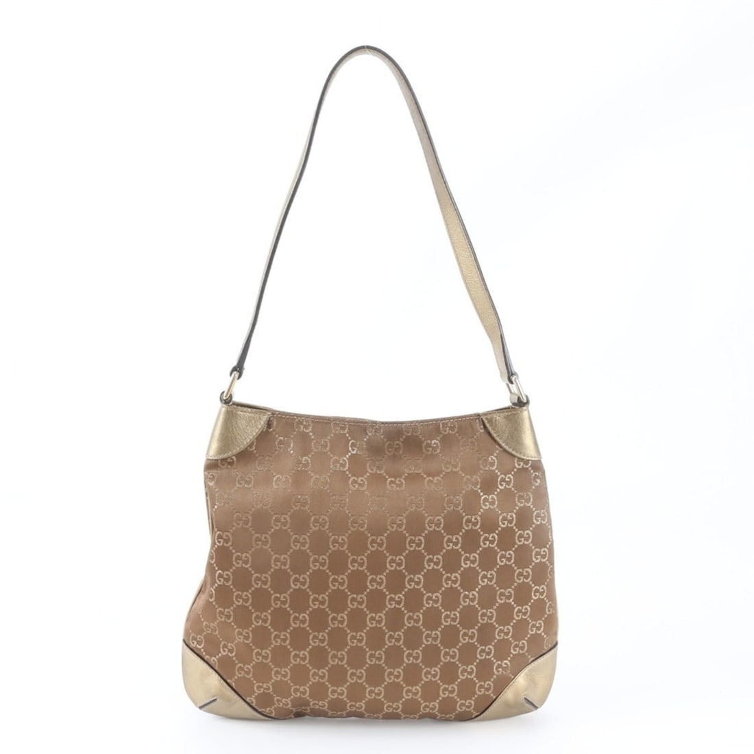 Gucci GG Canvas 257296 Leather Shoulder Bag, Tote Handbag, Gold, Women's: --- Catalog ---Category: SizeSize (HxWxD): 28cm x 32cm x 3cm / 11.02'' x 12.59'' x 1.18''Category: DesignType: Handbag, Shoulder bag, Tote bagColor: Brown, GoldGender: WomenMaterial: Leather , Canvas 