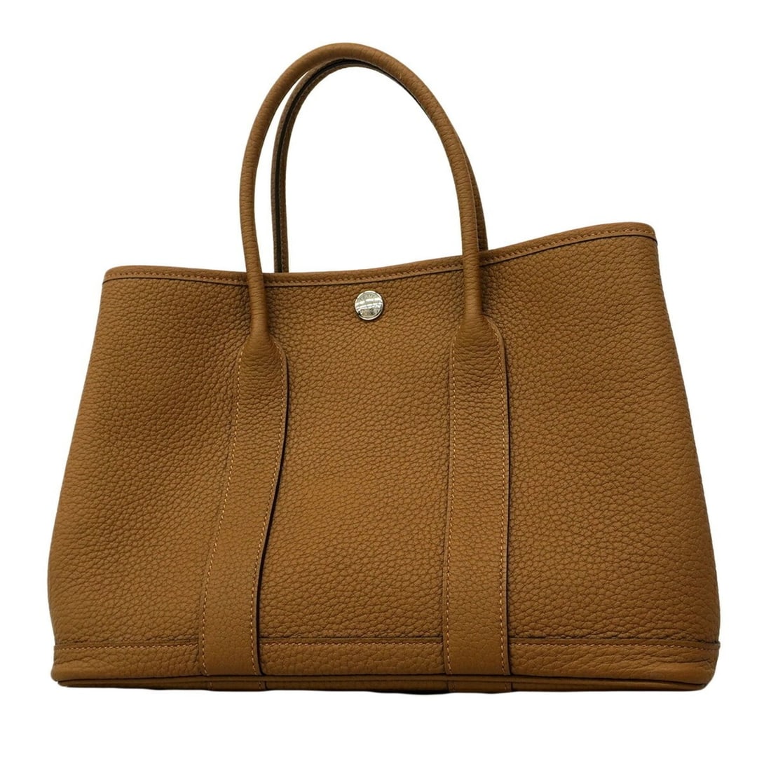 Hermes Garden TPM Tote Bag, Negonda Biscuit Leather, W Stamp, Women's, OP004950: --- Catalog ---Category: SizeSize (HxWxD): 21cm x 30.5cm x 14cm / 8.26'' x 12'' x 5.51''Category: DesignType: Tote bagColor: BrownGender: WomenMaterial: Negonda leather Hardware Color: SilverCategory:
