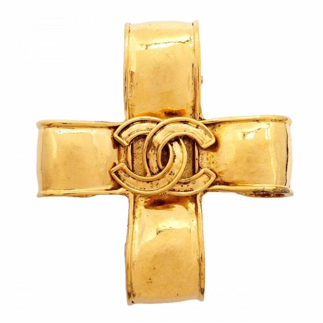 Chanel Brooch, Coco Mark, GP Plated Gold, Women's: --- Catalog ---Category: SizeSize (HxWxD): 6.31cm x 5.7cm / 2.48'' x 2.24''Category: DesignType: BroochColor: GoldGender: WomenMaterial: Gold platingCategory: GeneralBrand: Chanel--- Item List ---Sect