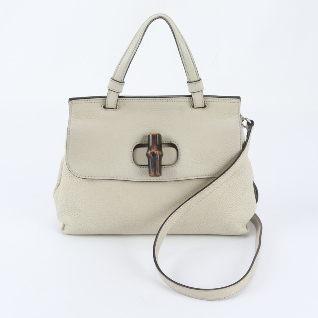 Gucci Bamboo Daily 370831 Leather 2-Way Shoulder Bag, Handbag, Crossbody Bag for Women (1 of 9)
