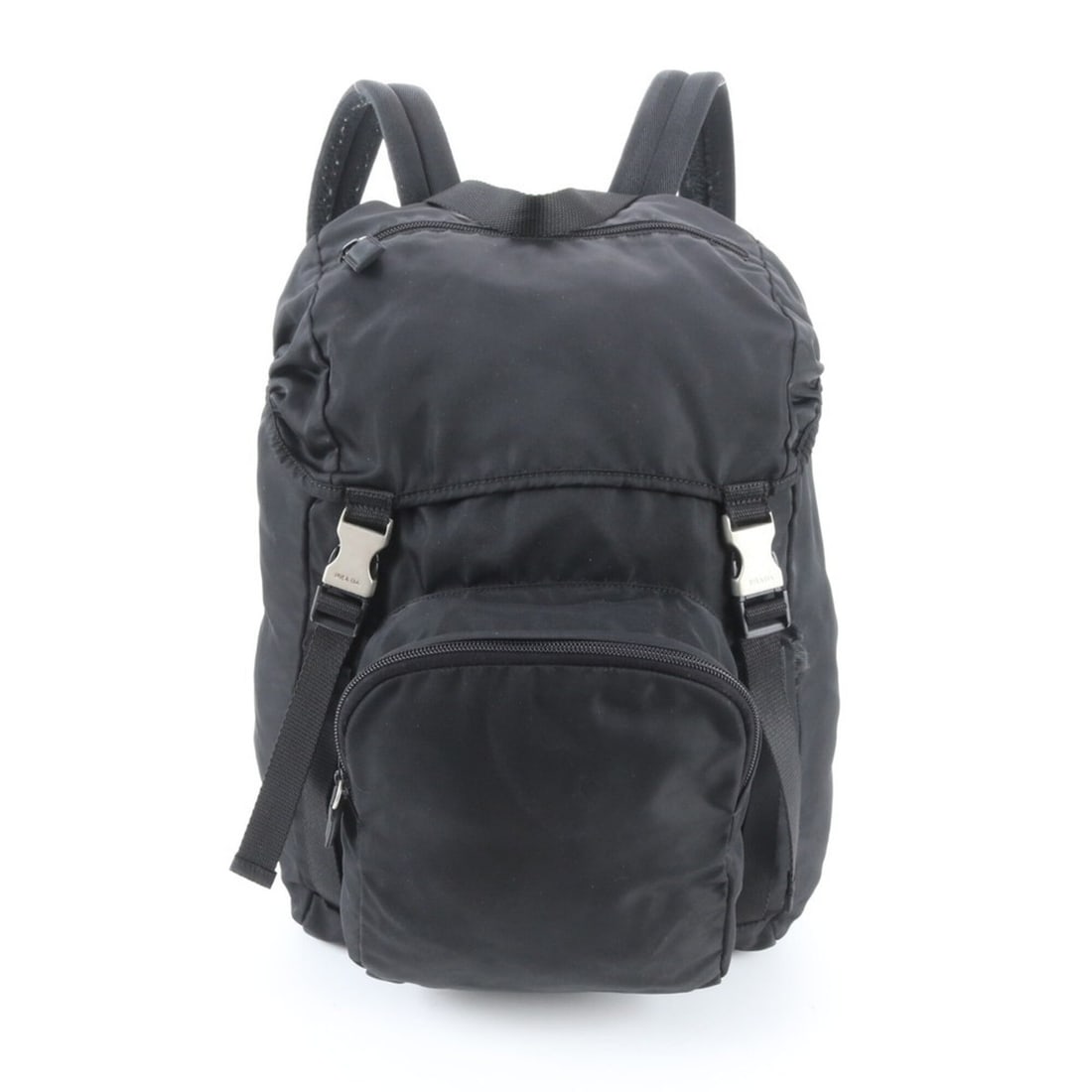Prada Tessuto Nylon Triangle Logo Leather Backpack Handbag Black Men's: --- Catalog ---Category: SizeSize (HxWxD): 40cm x 27cm x 16cm / 15.74'' x 10.62'' x 6.29''Category: DesignType: Backpack, HandbagColor: BlackGender: MenMaterial: Nylon , Leather Category: GeneralBrand