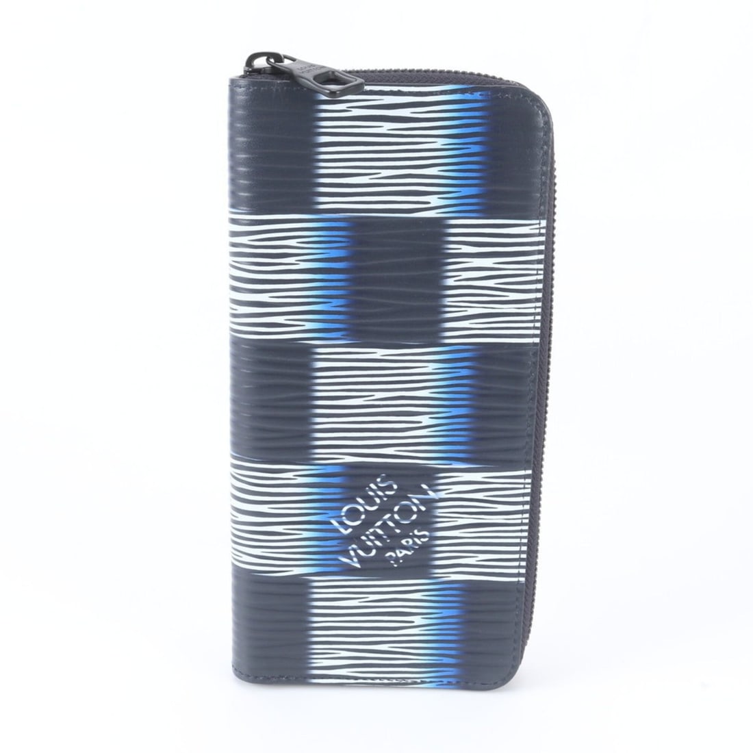 Louis Vuitton RFID-protected Damier Rush Zippy Wallet Vertical M82820 Leather Long for Men: --- Catalog ---Category: SizeSize (HxWxD): 10cm x 20cm x 2cm / 3.93'' x 7.87'' x 0.78''Category: DesignType: Long wallet (bi-fold)Color: Blue, Damier Canvas, WhiteGender: MenMaterial: Leather Category