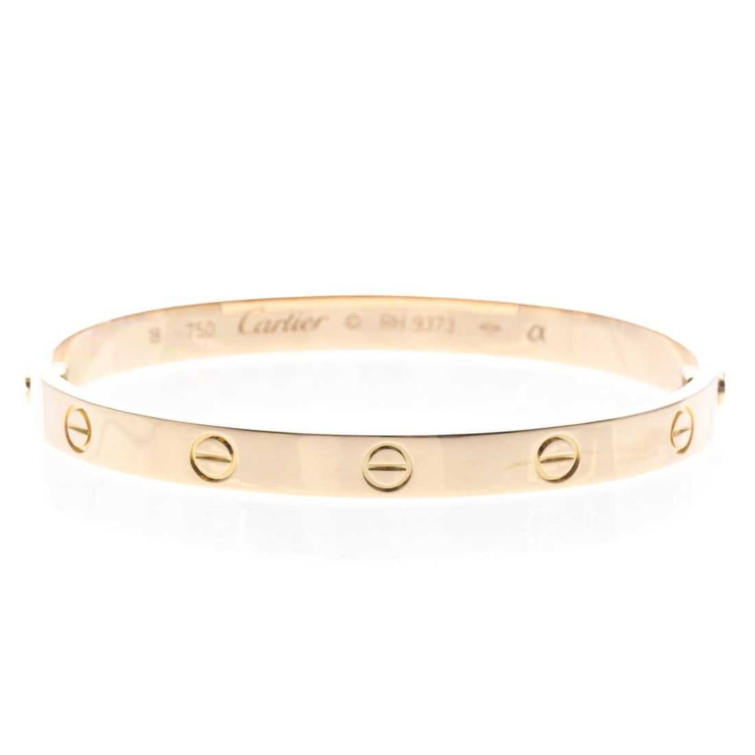Cartier Love Bracelet Pink Gold (18K) No Stone Bangle Pink Gold: --- Catalog ---Category: SizeSize: 17Width: 6cm / 2.36''Weight: 32.3g / 1.13oz.Category: DesignType: BangleColor: Pink goldMetal: GoldStone: No StoneStyle: FashionGender: Men,WomenMaterial: Pink gold 