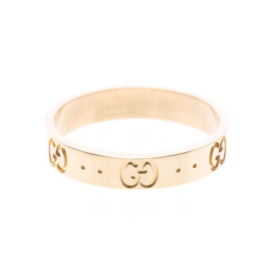 Gucci Icon Ring Pink Gold (18K) Fashion No Stone Band Ring Pink Gold (1 of 14)
