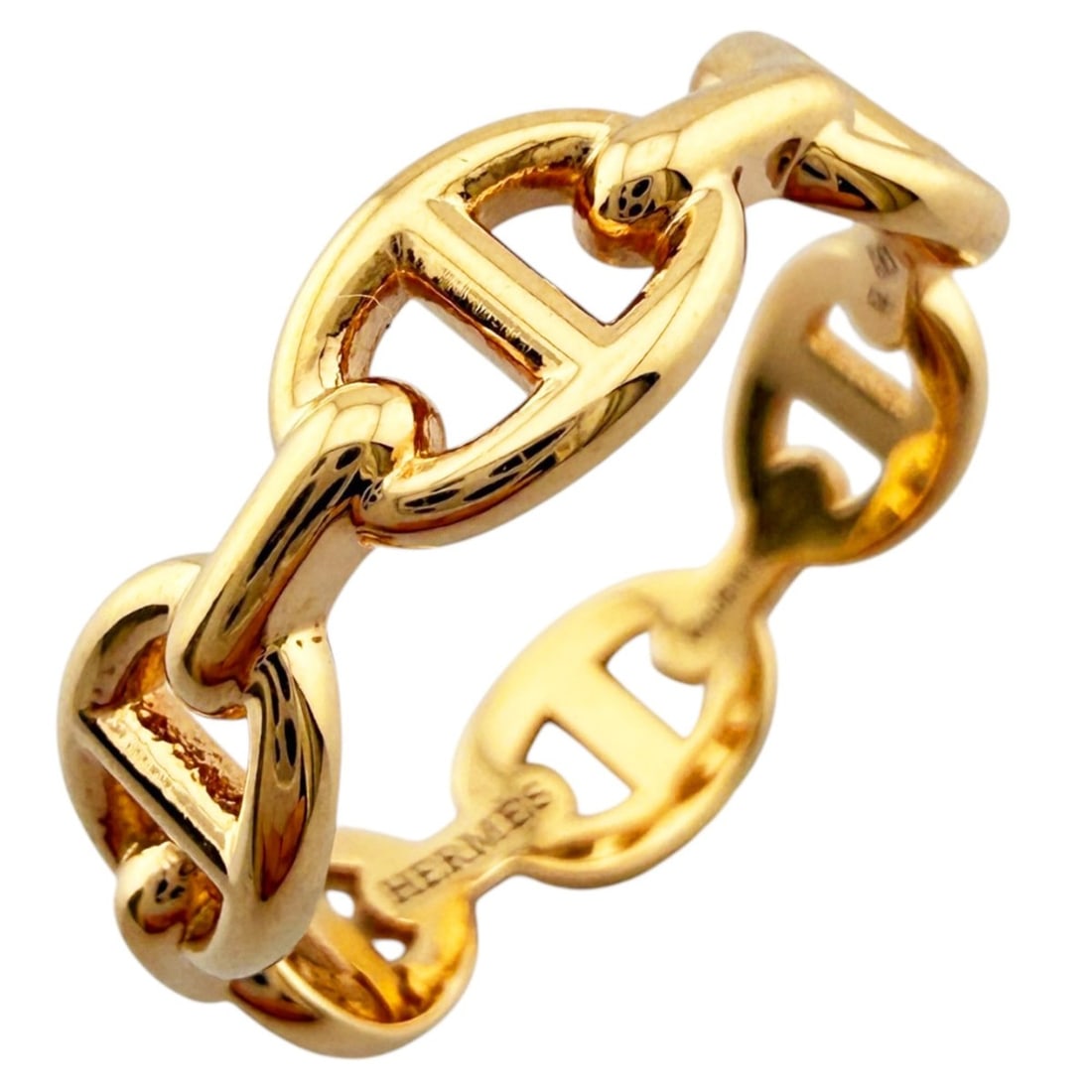 Hermes Chaine d'Ancre Ring, 1, 18K Pink Gold, Women's Ring: --- Catalog ---Category: SizeJP Size: 12US Size: 6.5Category: DesignType: Band ringColor: Pink goldGender: WomenMaterial: Pink gold (18K)Category: GeneralBrand: Hermes--- Item List ---Section: Conditi