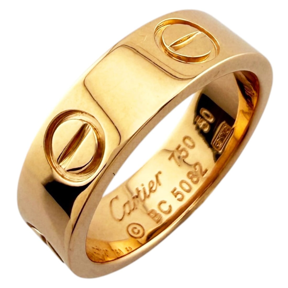 Cartier Love Ring, 18K Pink Gold 50ct, Women's CARTIER: --- Catalog ---Category: SizeJP Size: 10US Size: 5.5Category: DesignType: Band ringColor: Pink goldGender: WomenMaterial: Pink gold (18K)Category: GeneralBrand: Cartier--- Item List ---Section: Condit