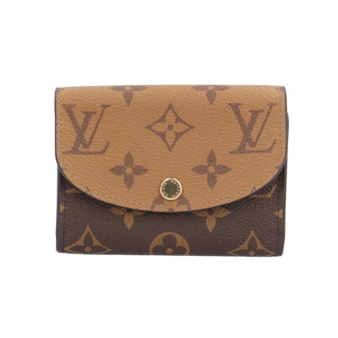 Louis Vuitton Portemonnaie Rosalie Monogram Reverse Wallet/Coin Case, M82333, Women's, LOUIS VUITTON: --- Catalog ---Category: SizeSize (HxWxD): 8cm x 10.5cm x 2cm / 3.14'' x 4.13'' x 0.78''Category: DesignType: Coin purse/coin caseColor: Brown, Monogram, OrGender: WomenMaterial: Monogram Reverse Cate