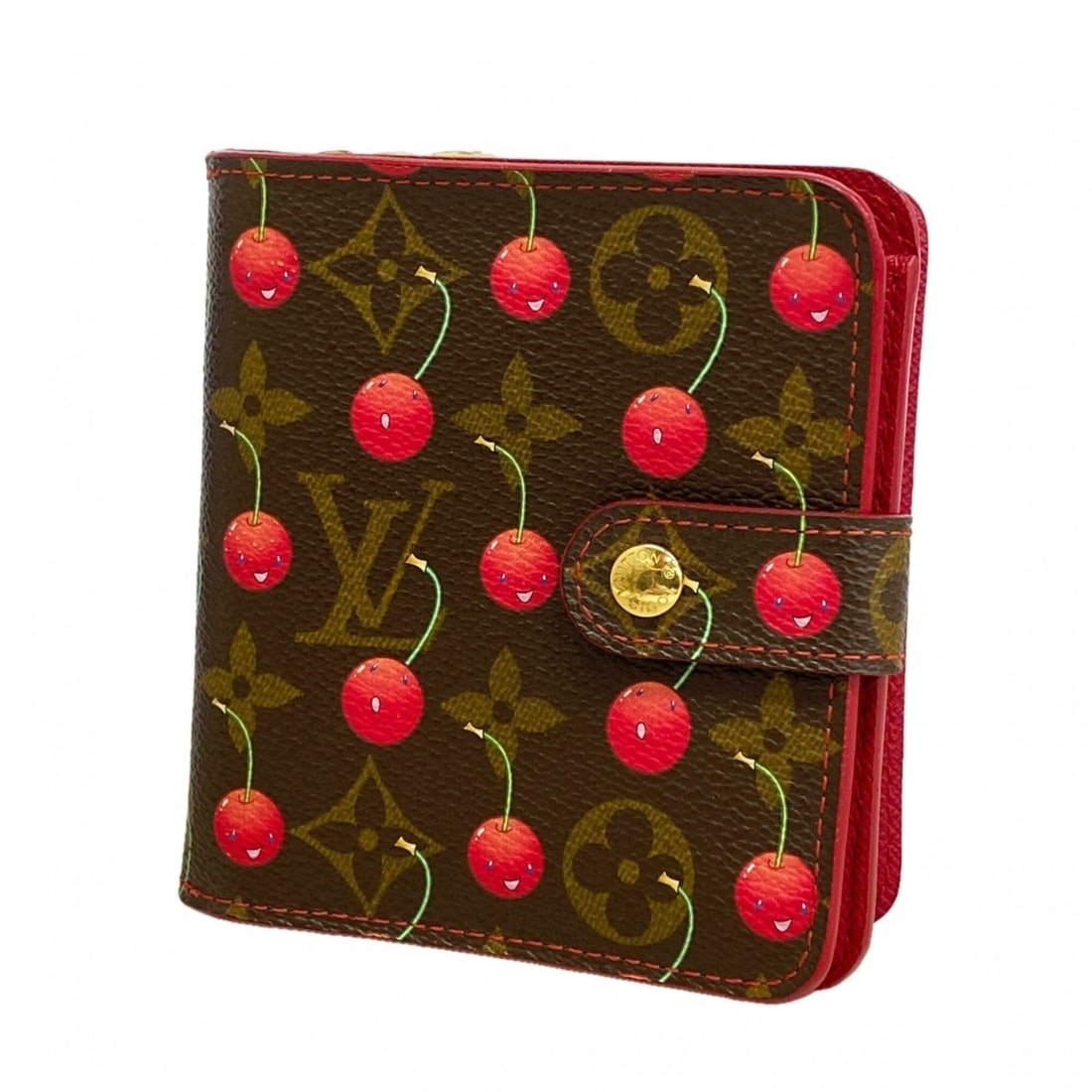 Louis Vuitton Monogram Cherry Compact Zip Wallet M95005 Brown Women's: --- Catalog ---Category: SizeSize (HxWxD): 11cm x 10cm x 2.5cm / 4.33'' x 3.93'' x 0.98''Category: DesignType: Wallet (bi-fold)Color: BrownGender: WomenCategory: GeneralMPN: M95005Brand: Louis