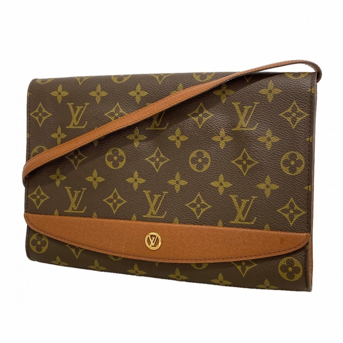 Louis Vuitton Monogram Bordeaux Shoulder Bag M51797 Brown Women's: --- Catalog ---Category: SizeSize (HxWxD): 18.5cm x 27cm x 3cm / 7.28'' x 10.62'' x 1.18''Category: DesignType: Shoulder bagColor: BrownGender: WomenCategory: GeneralMPN: M51797Brand: Louis