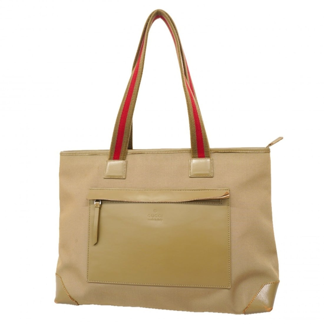 Gucci Tote Bag 019 0426 Canvas Khaki Women's: --- Catalog ---Category: SizeSize (HxWxD): 27cm x 37.5cm x 13cm / 10.62'' x 14.76'' x 5.11''Category: DesignType: Tote bagColor: KhakiGender: WomenMaterial: Canvas Hardware Color: SilverCategory: