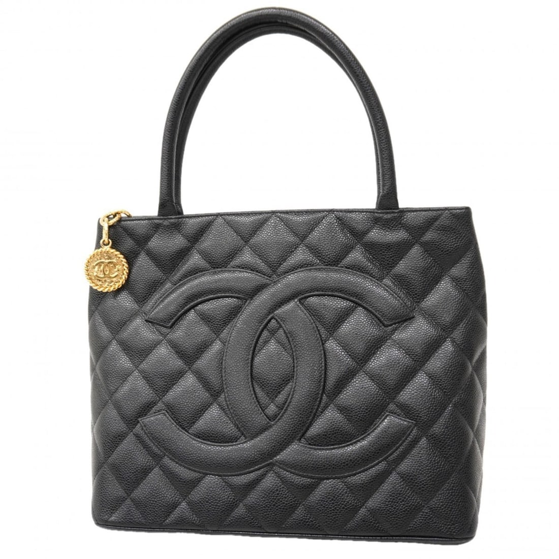 Chanel Tote Bag, Reissue Tote, Caviar Leather, Black, Women's: --- Catalog ---Category: SizeSize (HxWxD): 25cm x 30cm x 15.5cm / 9.84'' x 11.81'' x 6.1''Category: DesignType: Tote bagColor: BlackGender: WomenMaterial: Grained Calfskin Hardware Color: GoldCategory