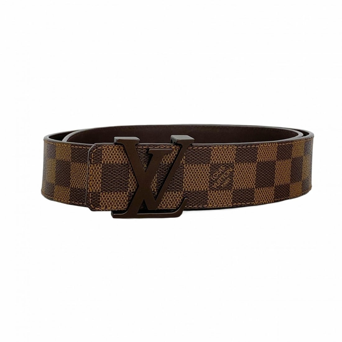 Louis Vuitton Damier Belt, Ceinture LV Initials, M9807, Ebene, Men's: --- Catalog ---Category: SizeLength: 85cm - 95cm / 33.46'' - 37.4''Category: DesignType: Standard beltColor: EbeneGender: MenCategory: GeneralMPN: M9807Brand: Louis Vuitton--- Item List ---Section: Co