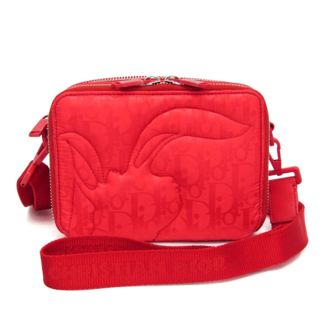 Christian Dior ERL Collaboration Mirage Women's Nylon,Leather Shoulder Bag Red Color: --- Catalog ---Category: SizeSize (HxWxD): 13cm x 18cm x 5.5cm / 5.11'' x 7.08'' x 2.16''Strap Length: 80cm - 137cm / 31.49'' - 53.93''Category: DesignType: Shoulder bagColor: Red colorGender: WomenCl