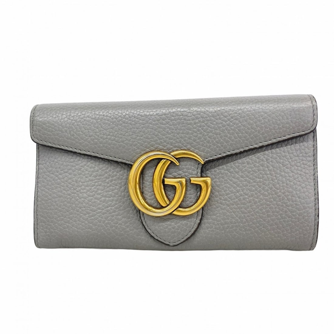 Gucci GG Marmont Long Wallet 400586 Leather Gray Women's: --- Catalog ---Category: SizeSize (HxWxD): 12cm x 19cm x 2cm / 4.72'' x 7.48'' x 0.78''Category: DesignType: Long wallet (bi-fold)Color: GrayGender: WomenMaterial: Leather Category: GeneralMPN: 400586