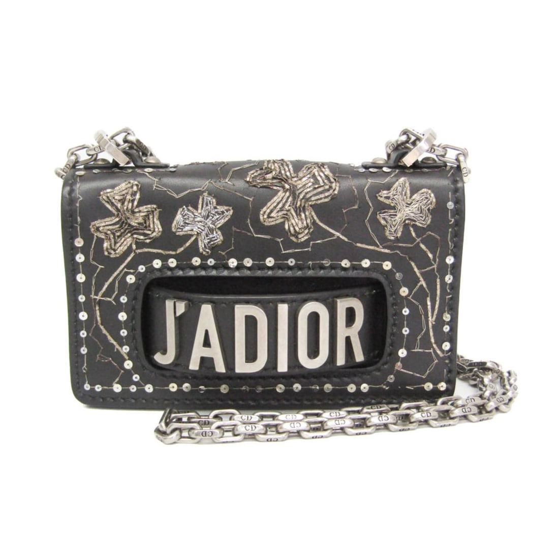 Christian Dior JADIOR Chain Shoulder Bag Women's Leather Handbag,Shoulder Bag Gold,Black: --- Catalog ---Category: SizeSize (HxWxD): 11cm x 17.5cm x 4cm / 4.33'' x 6.88'' x 1.57''Strap Length: 100cm / 39.36''Category: DesignType: Handbag, Shoulder bagColor: Black, GoldGender: WomenClosure: