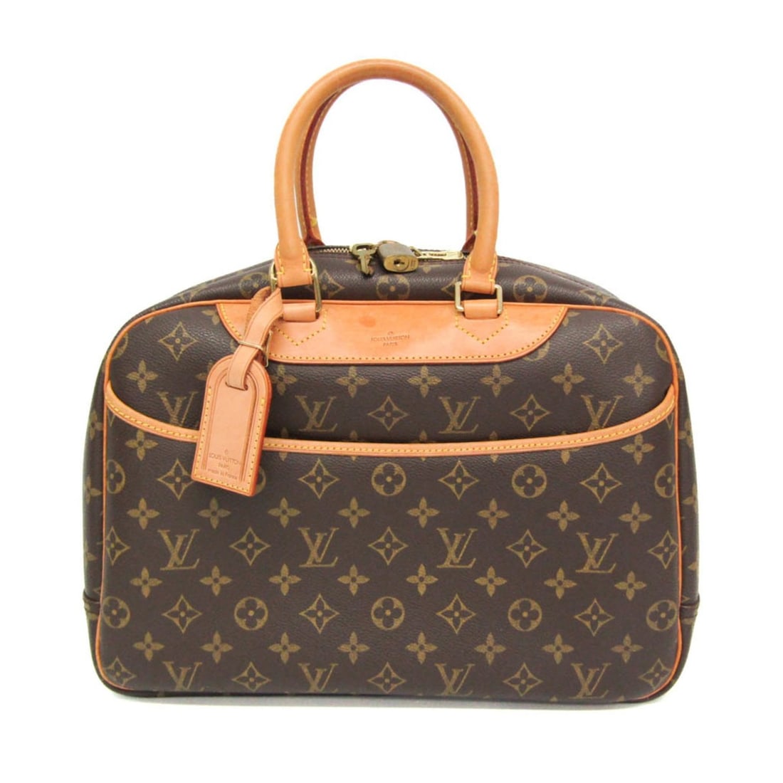 Louis Vuitton Monogram Deauville M47270 Women's Handbag Brown: --- Catalog ---Category: SizeSize (HxWxD): 27cm x 35cm x 14cm / 10.62'' x 13.77'' x 5.51''Handle Length: 38cm / 14.96''Category: DesignType: HandbagColor: BrownGender: WomenClosure: ZipperMaterial: Mo