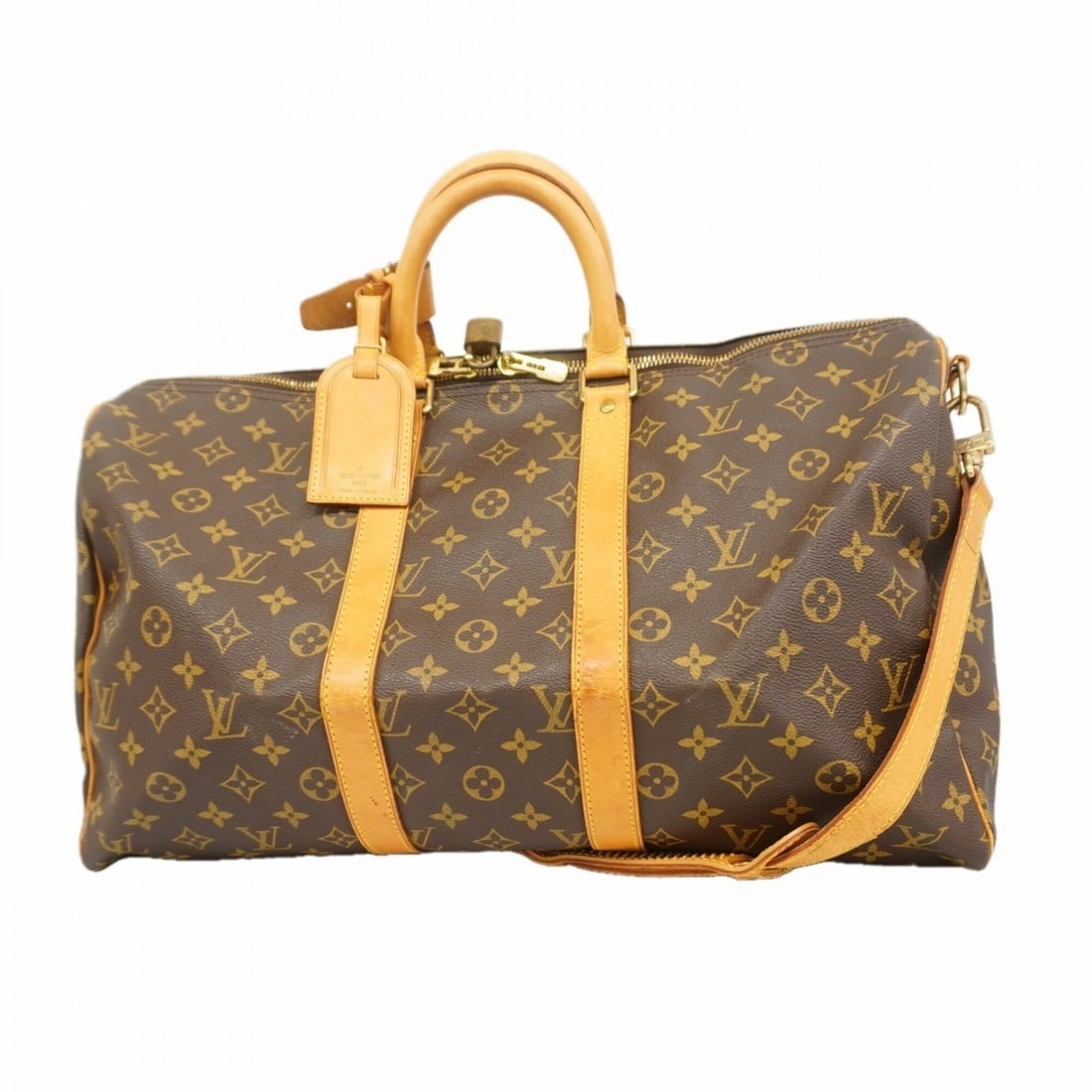 Louis Vuitton Bags - Boston Monogram Keepall Bandoulière 45 M41418 Brown Men's & Women's (1 of 13)