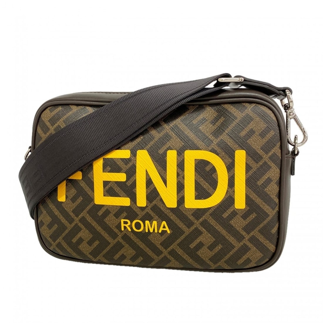 Fendi Zucca Shoulder Bag, Brown, Men's: --- Catalog ---Category: SizeSize (HxWxD): 16cm x 24cm x 5cm / 6.29'' x 9.44'' x 1.96''Category: DesignType: Shoulder bagColor: BrownGender: MenMaterial: PVC Hardware Color: SilverCategory: GeneralBra