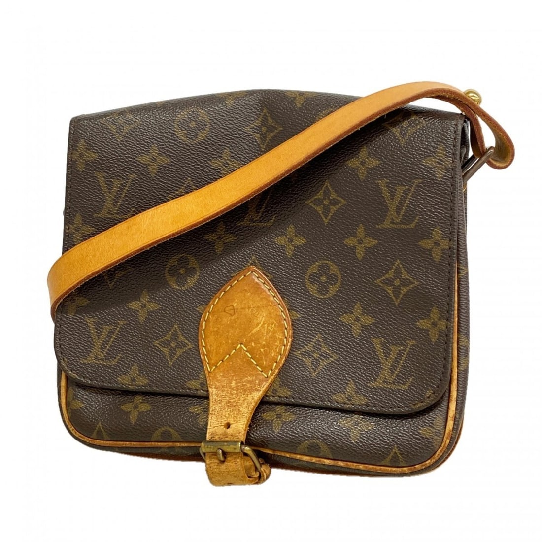 Louis Vuitton Monogram Cartouchiere MM Shoulder Bag M51253 Brown Women's: --- Catalog ---Category: SizeSize (HxWxD): 20cm x 21cm x 7cm / 7.87'' x 8.26'' x 2.75''Category: DesignType: Shoulder bagColor: BrownGender: WomenCategory: GeneralMPN: M51253Brand: Louis Vuitton--- It